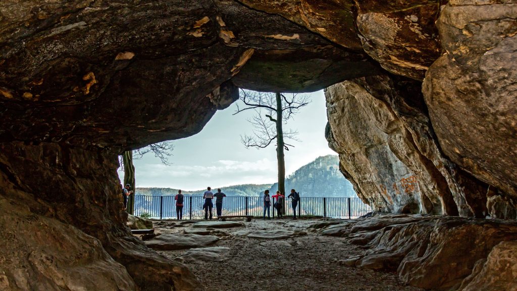 Felsentor Kuhstall im Nationalpark Sächsische Schweiz