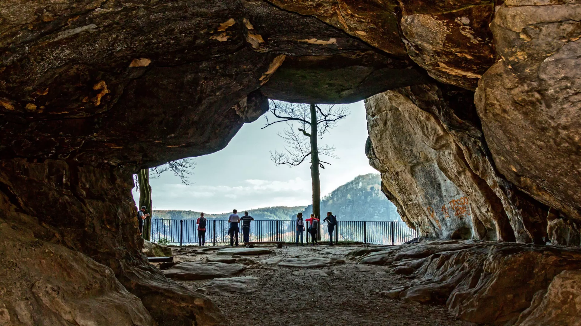Felsentor Kuhstall im Nationalpark Sächsische Schweiz