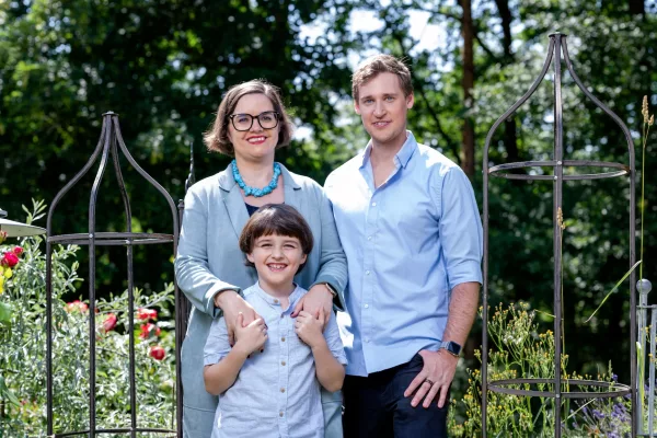 Familie Steiger mit Geschäftsführerin der Steiger Hotels und Familie