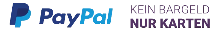 paypal logo und kein bargeld